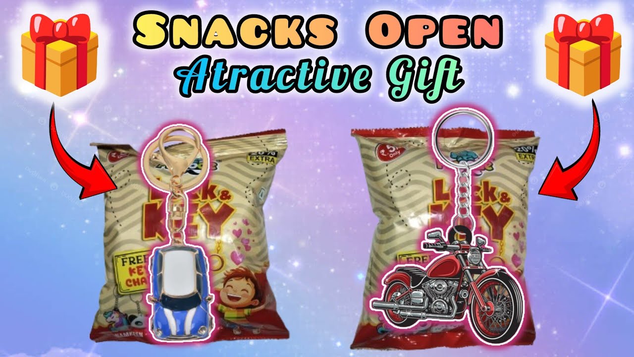 Lock & Key Snacks Open | Atractive Gift Inside - Key Locket🎁