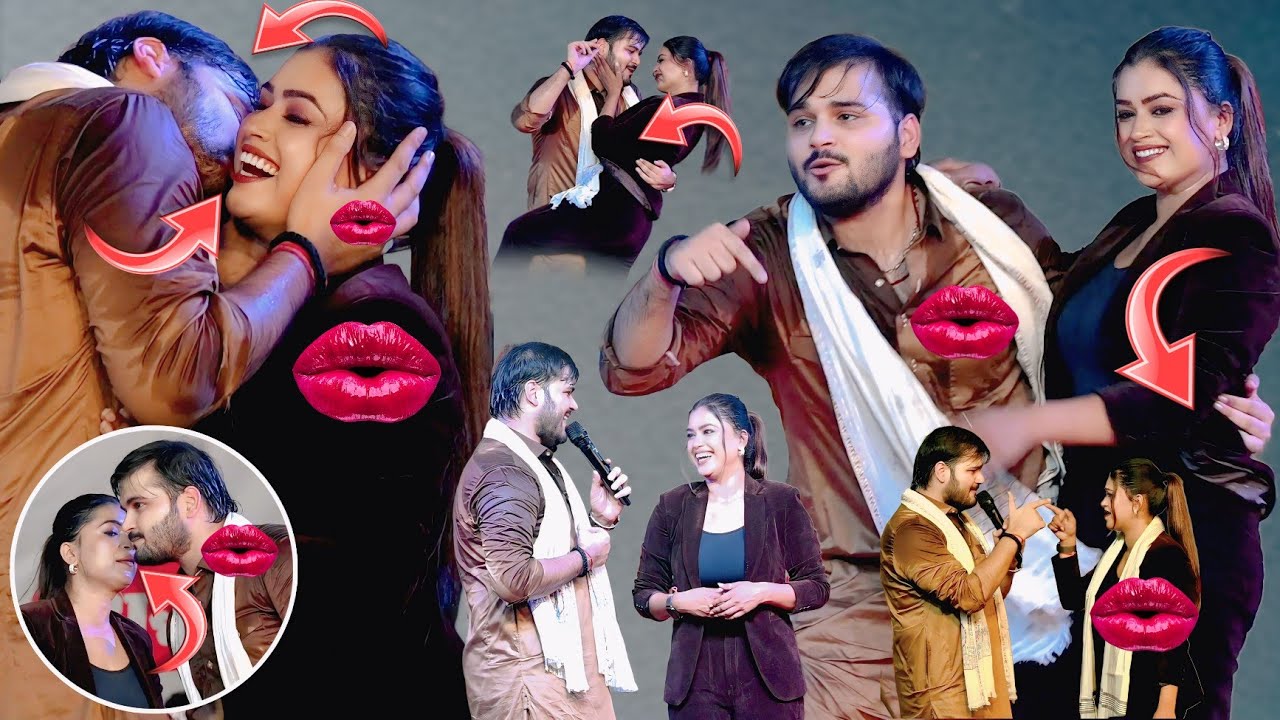 रात दानापुर में #Kallu ने #Dimple singh को खुलेआम मंच पे चुम्मा लिया तो पब्लिक में खलबली मच गया