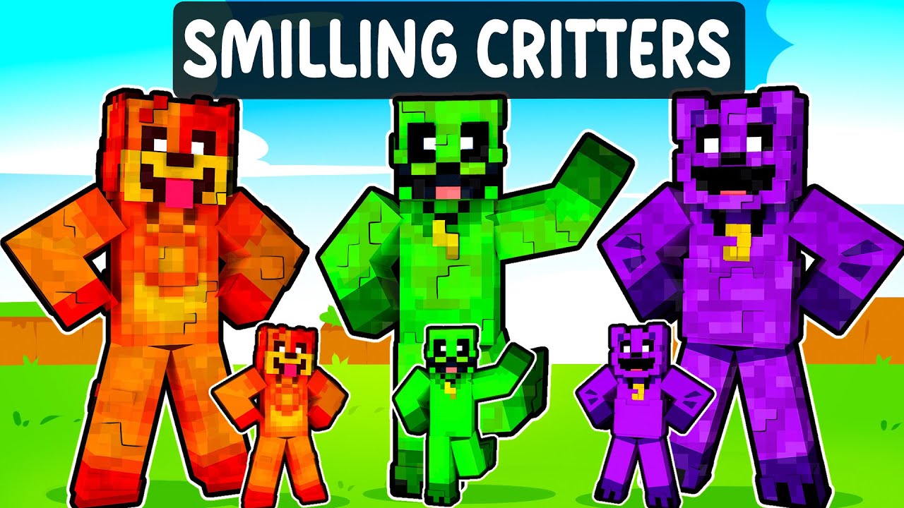 Smiling Critters na BATALHA DE ESTÁTUAS no Minecraft