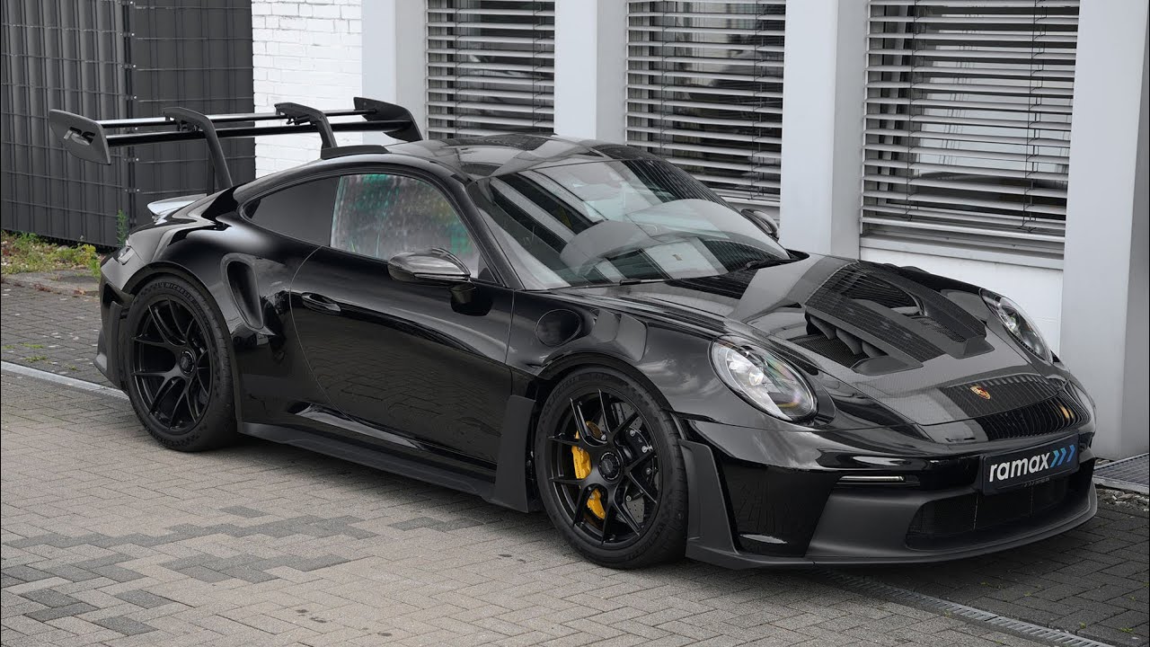 Porsche 911 992 GT3 RS mit Capristo in schwarz (4K UNCUT)
