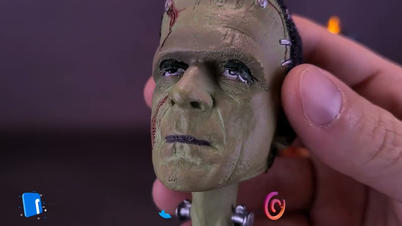 NECA Universal Monsters Frankenstein Head Knockers Reissue | Spooky Spot 2024