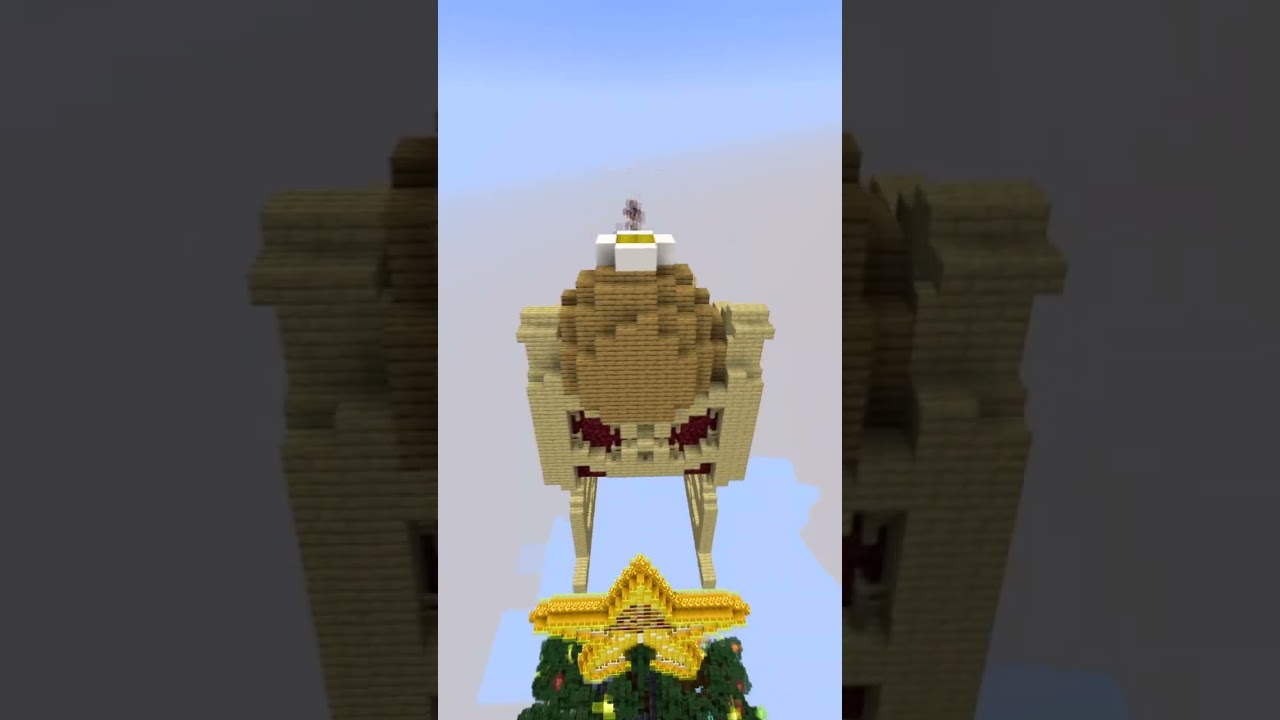 #shorts Santa Sleigh and Reindeer in Minecraft!