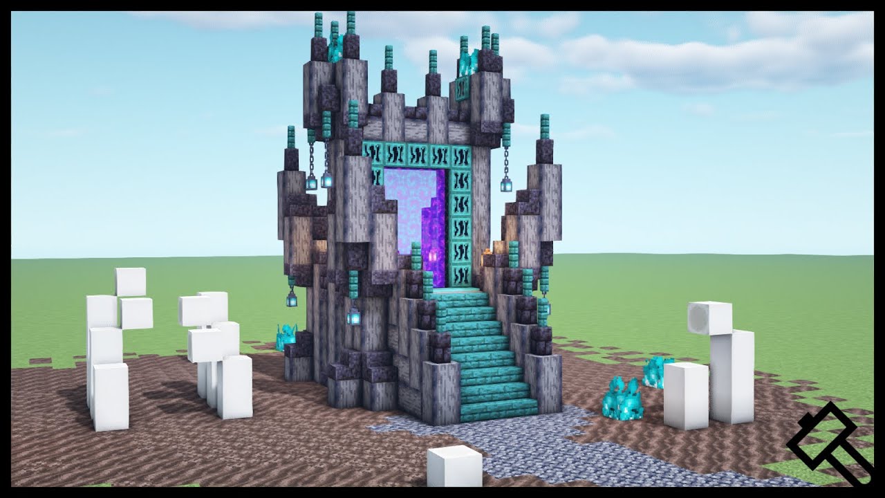 Minecraft: awesome nether portal design for 1.16.1[ HOW TO BUILD ]