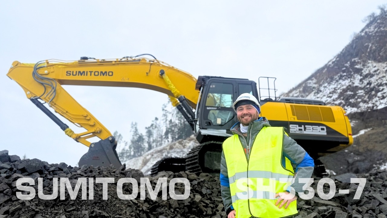 SUMITOMO SH330-7 v lomu Baldovec | Výkon, efektivita a nízké provozní náklady