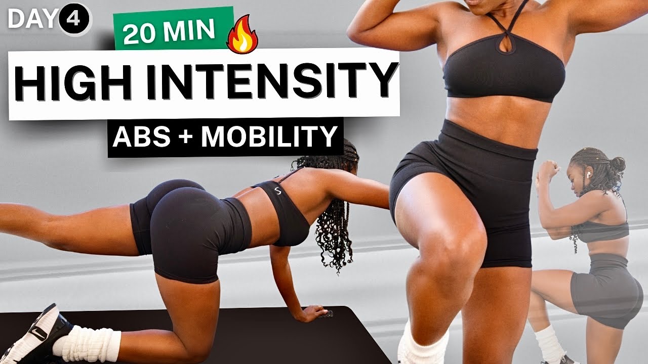 День 4: ВОЗВРАЩЕНИЕ - ИНТЕНСИВНАЯ HIIT-ТРЕНИРОВКА ВСЕГО ТЕЛА💦 | Тонкая талия и пресс + подвижност...