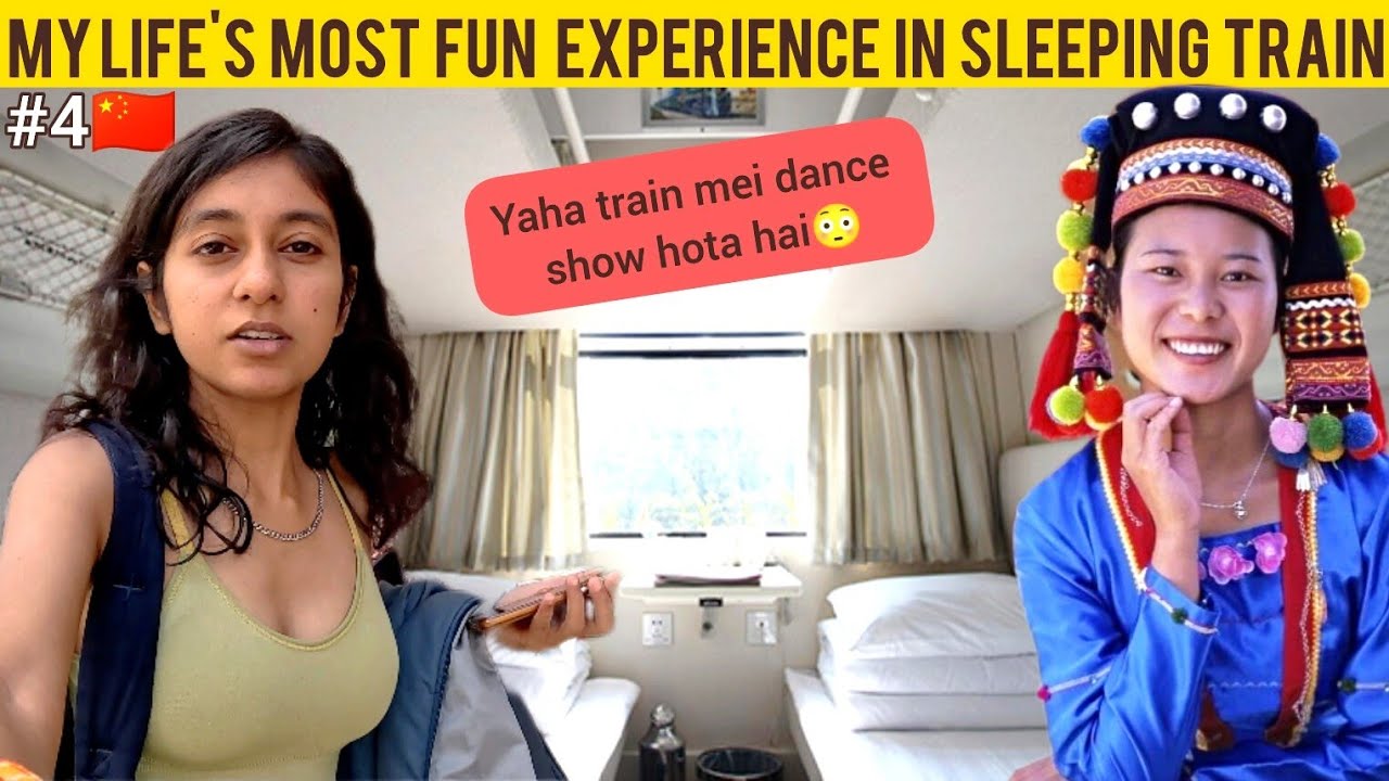 TRIBAL DANCE SHOW in SLEEPING TRAIN of CHINA 🇨🇳 | Kunming to Lijiang 😍