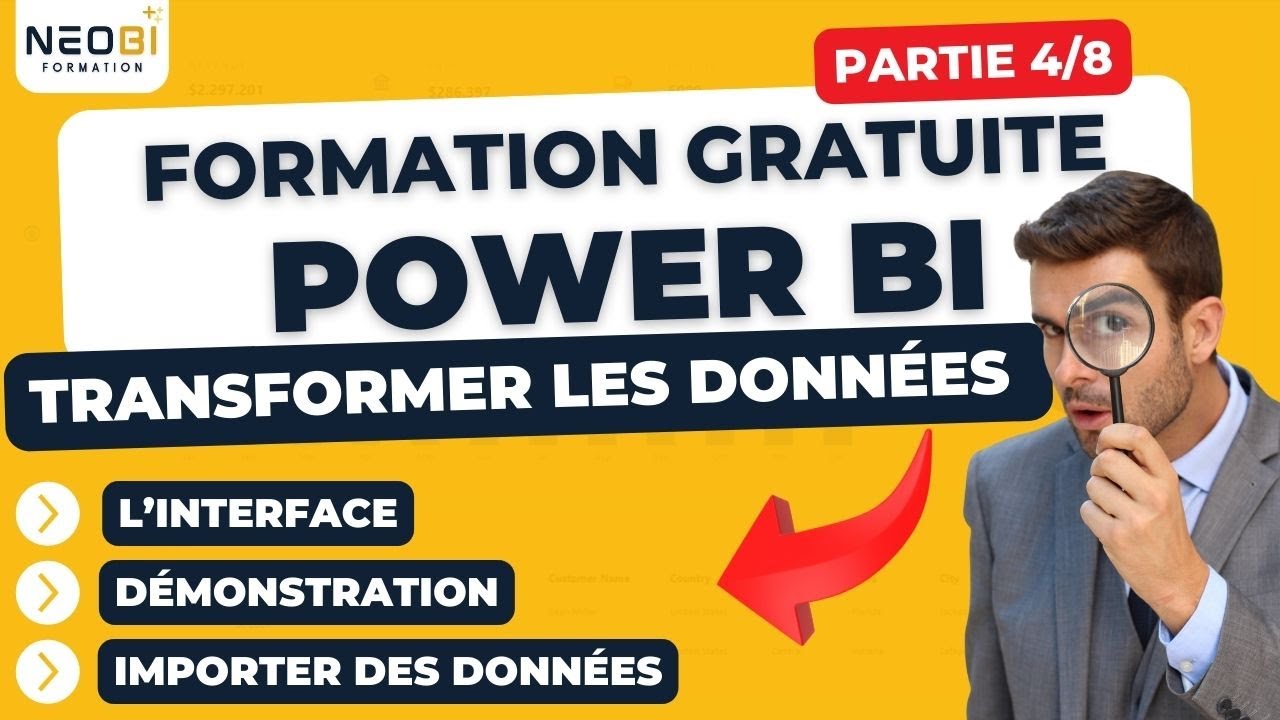 Formation POWER BI complète 2026 — transformer les données avec Power Query ! [4/8]