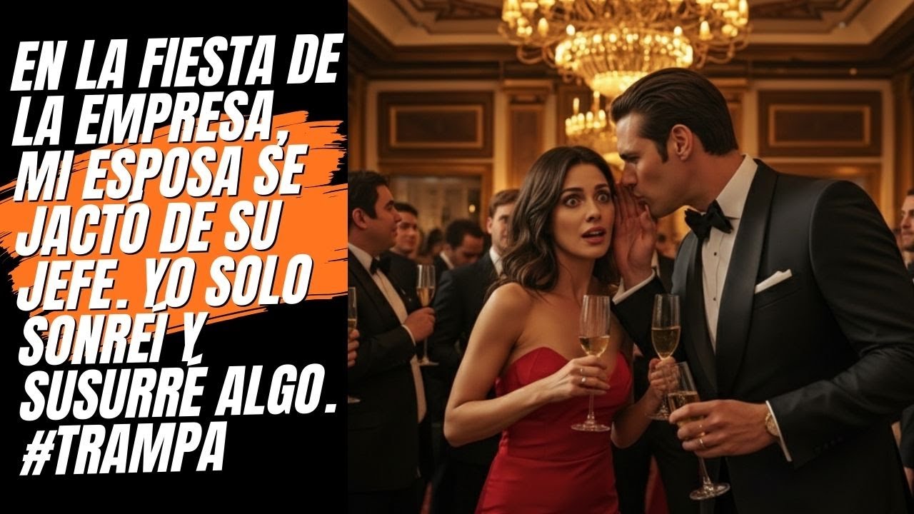 Mientras mi esposa alardeaba de su jefe en la fiesta, le susurré la verdad que no estaba lista para