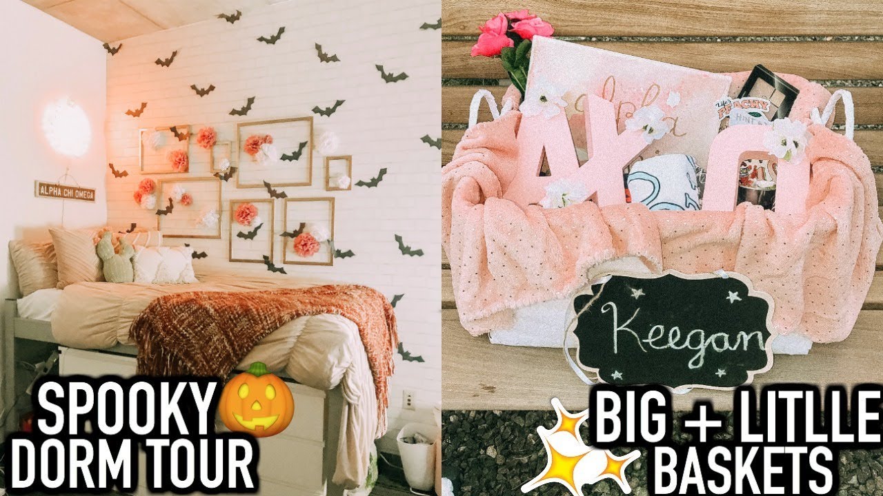 College Week In My Life | Big/Little Baskets, Spooky Dorm Tour, Birthday Shopping, + more!
