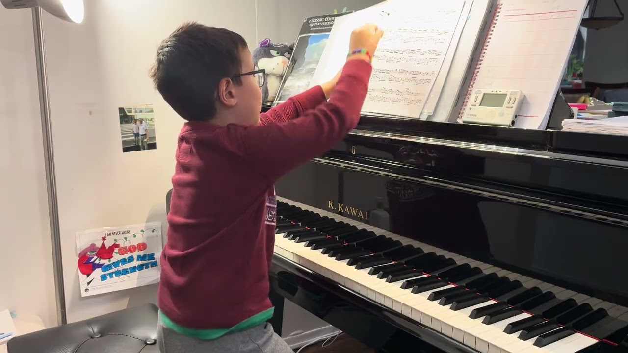 Little boy plays Pachelbel’s Canon