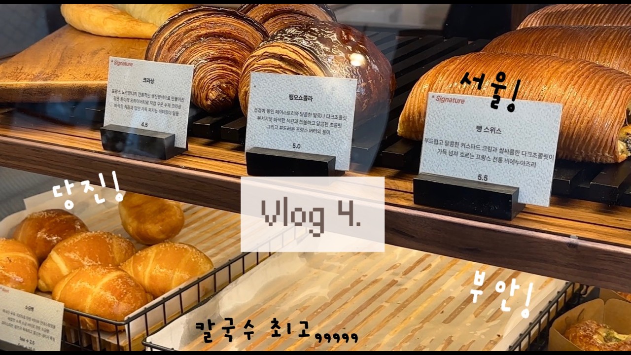 [vlog]면조아 인간의 2월 쩝쩝로드🐷(천안 칼국수/ 서울 콘메/ 부안 맛도리 투어/ 당진 빵집/ 쿠키 염탐일기)