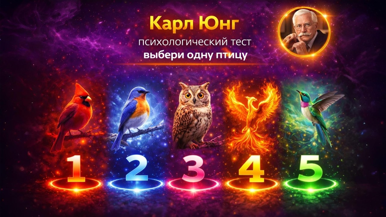 Карл Юнг психологический тест выбери одну птицу | свобода которую ты себе не позволяешь