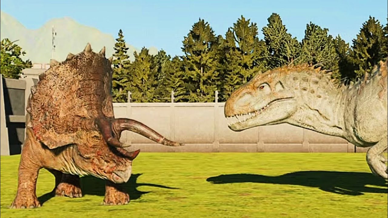 Triceratops Vs Indominus Rex - Jurassic World Evolution 3!