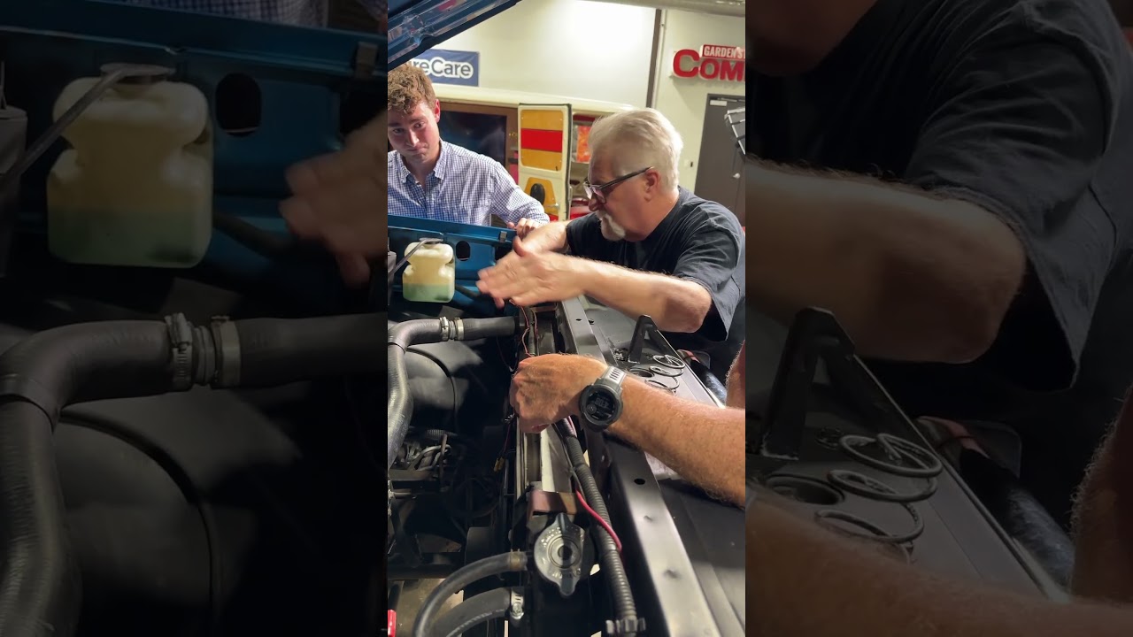 Jim Turkowsky looks under the hood! #WireCare #Wiring #WireHarness #Chevyk10 #UnderTheHood