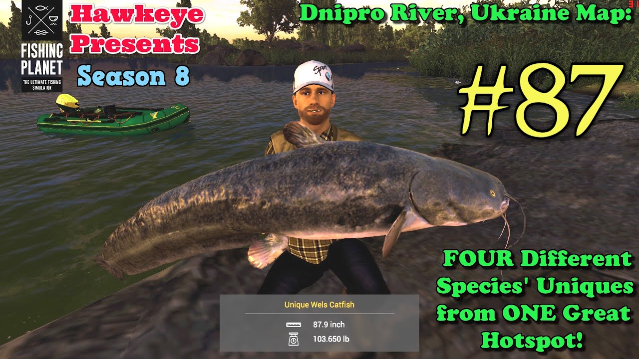 Fishing Planet #87 - Dnipro River, Ukraine - Four Different Species' Uniques from ONE Great Hotspot!