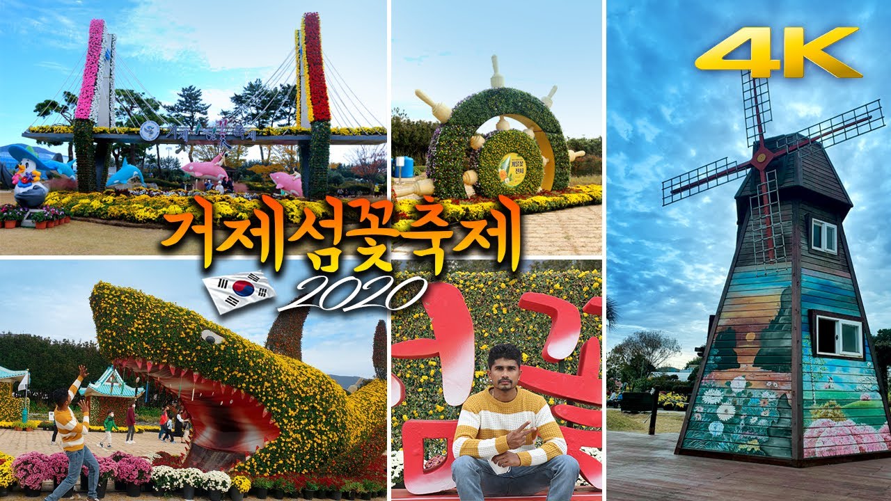 [4K] 거제 섬꽃축제 🏵🌻🌼|가을 꽃전시회 | 가을 꽃축제|가을 꽃 2020|Geoje Island Flower Festival |