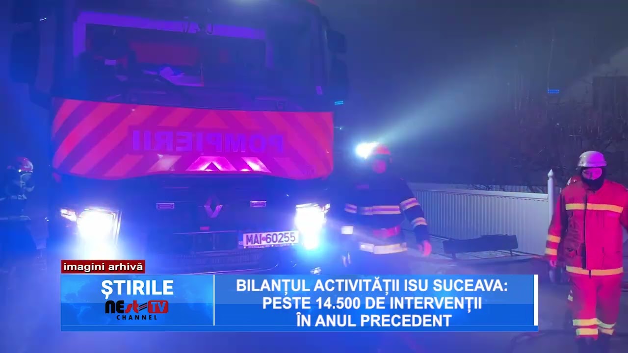 Bilanțul activității ISU Suceava: peste 14.500 de intervenții în anul precedent