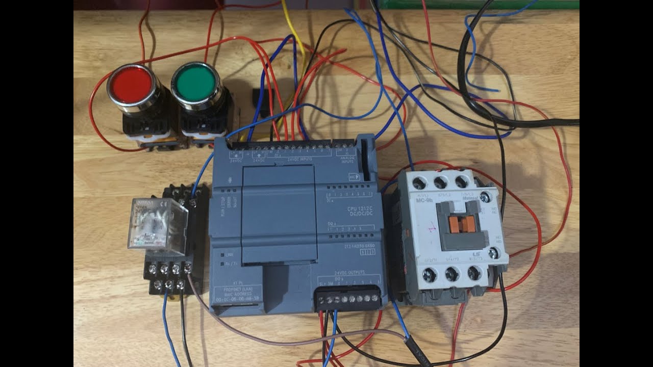 Đấu nối thực tế và lập trình PLC S7 1200!