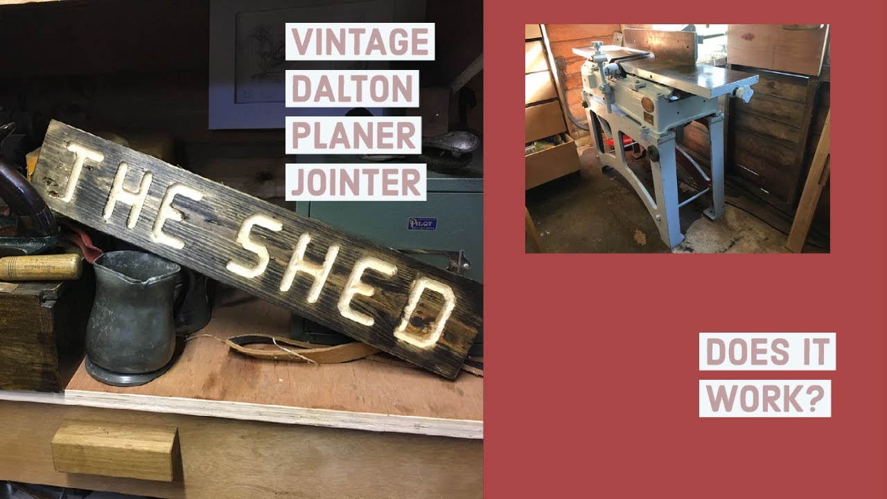 Setting up the Vintage planer / Jointer it's up and running