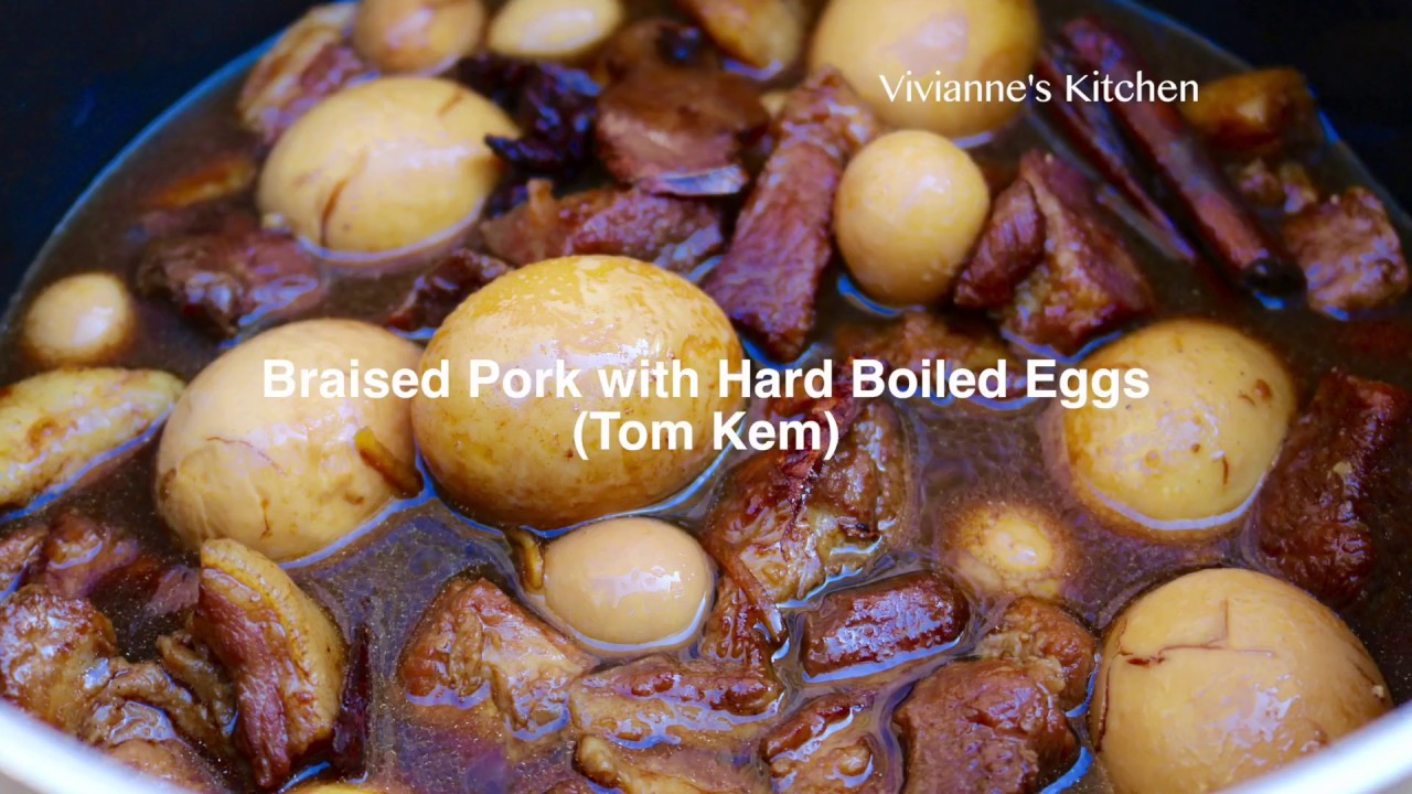 How to Make Braised Pork with Hard Boiled Eggs (Tom Kem)