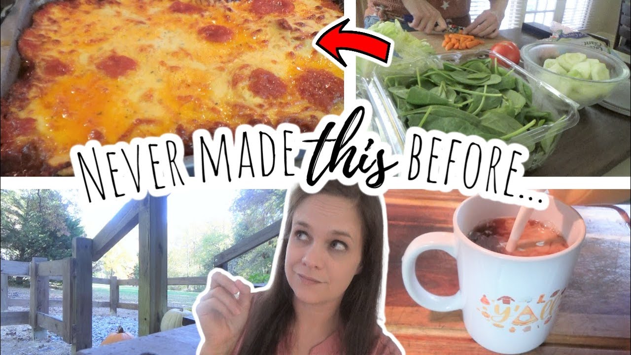 Trying a *NEW* Recipe | Upside Down PIZZA?! | Southern Cooking VLOG