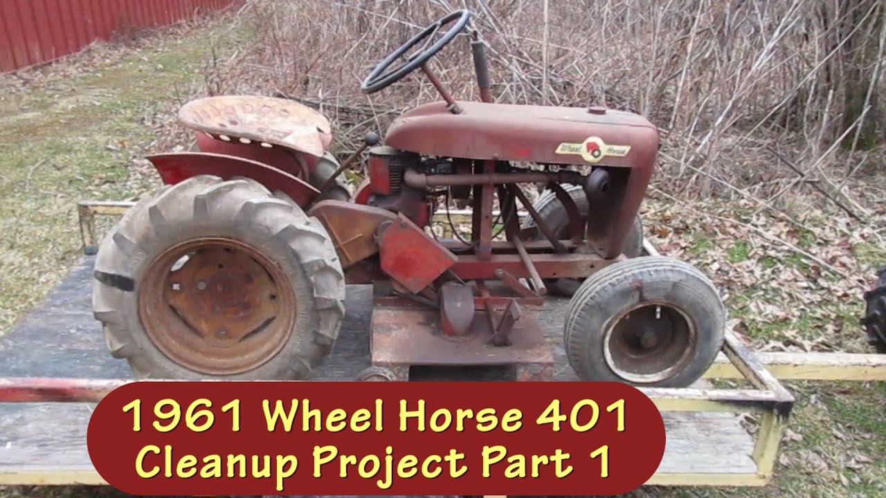 Очистка модели Wheel Horse 401 №1