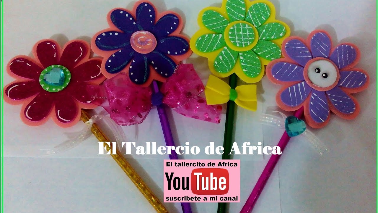 Lápices  decorados para niñas