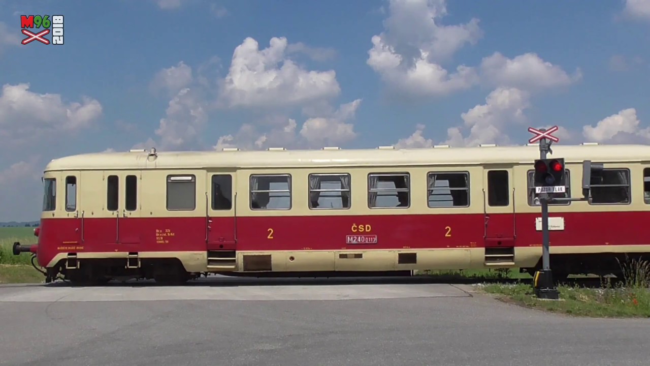 Železniční přejezd Moravské Budějovice (trať 243) - 26.5.2018 / Czech railroad crossing