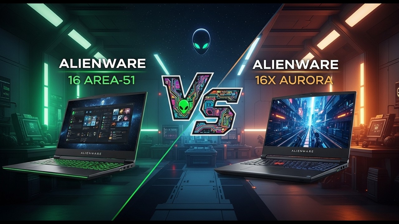 Alienware 16 Area-51 vs Alienware 16X Aurora | Best Gaming Laptops 2025 (Dell Comparison)
