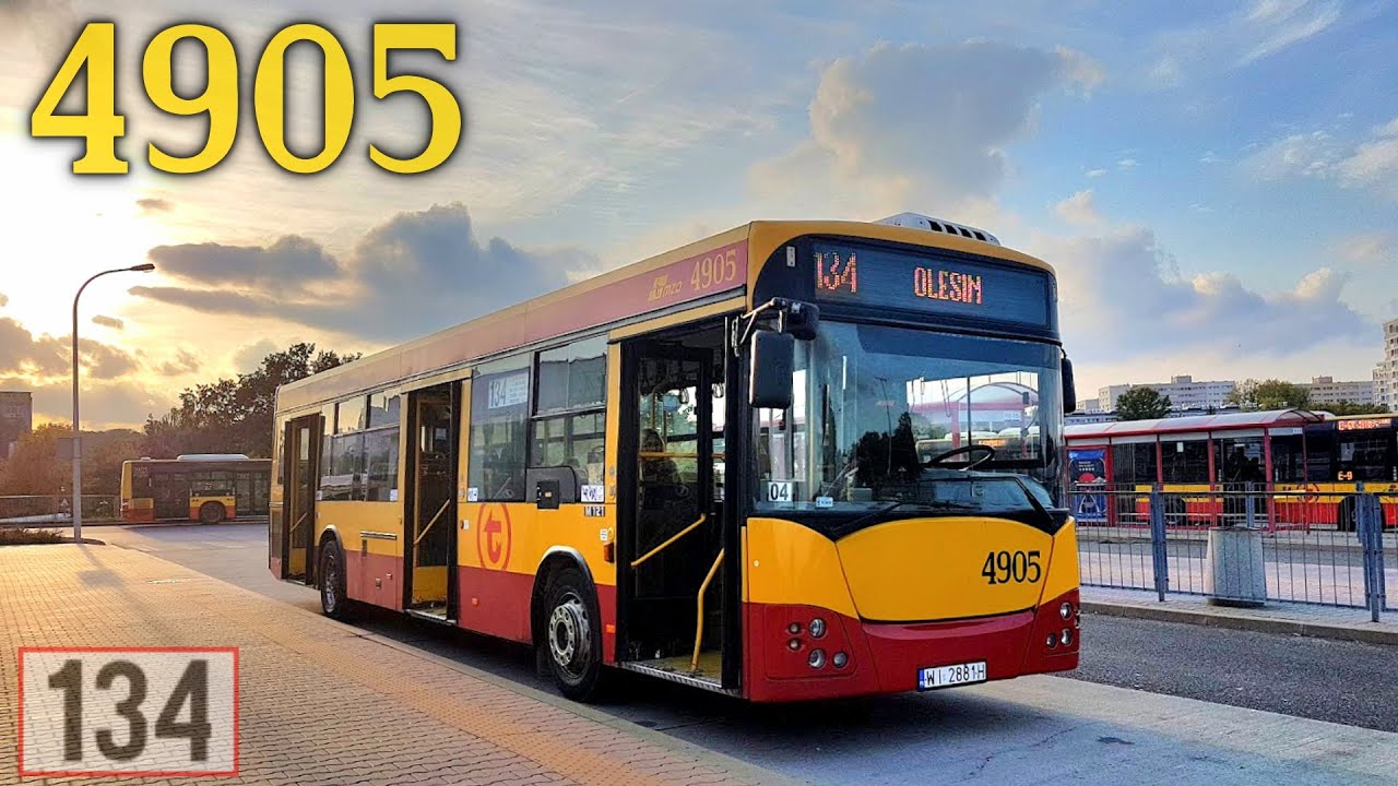 [#130] 🚍 ↯ Jelcz M121I/4 Mastero #4905 - MZA Warszawa (linia 134) ↯