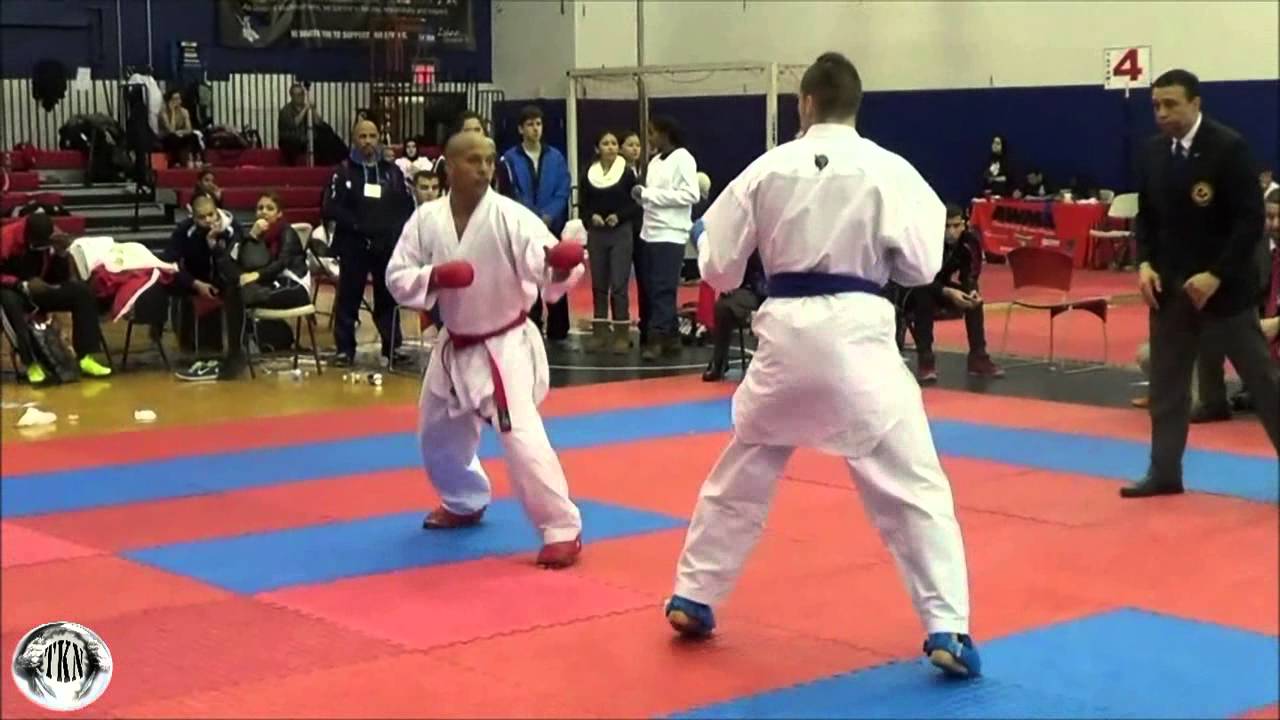 NYIO 2015 Senior Male Elite Kumite (Stanislav Horuna) (Ukraine) (AO) VS (Dennis Novo) (Cuba) (AKA)