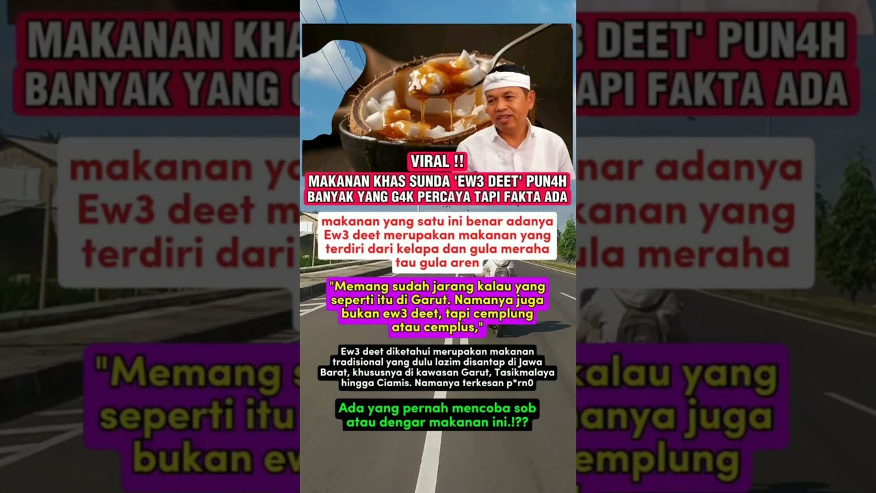 Viral‼️Makanan Khas Sunda Ewe Deet Punah #shorts