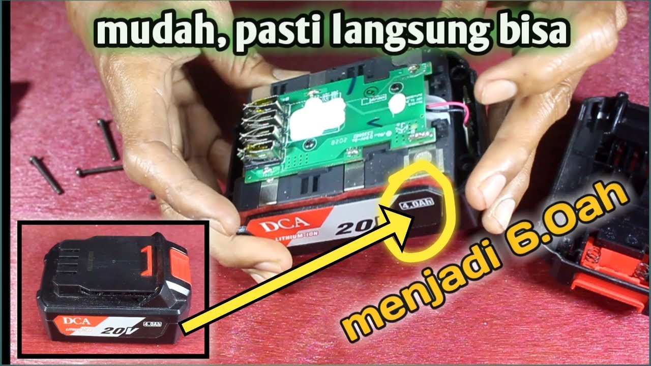 cara menambah amper baterai bor gerinda cordless agar tidak cepat habis