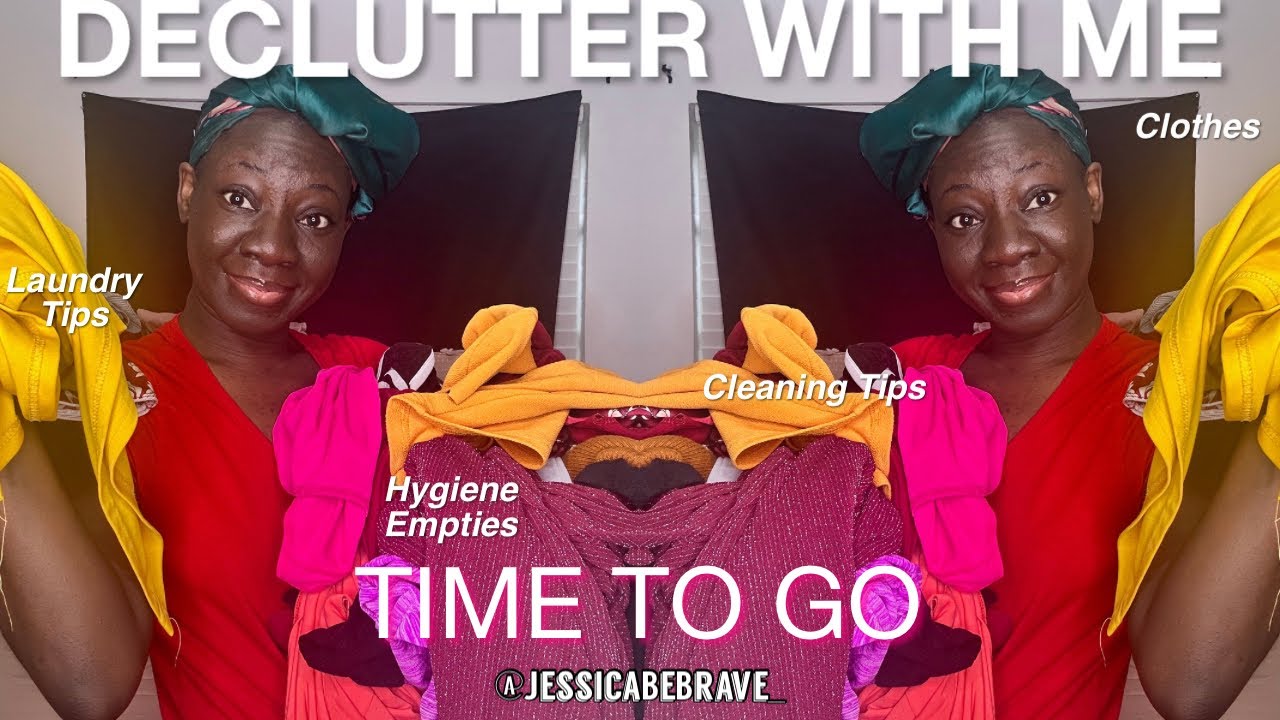 DECLUTTER MY SPACE WITH ME | CLOTHING, HYGIENE EMPTIES, OGX BODY LOTION & CLEANING TIPS FOR TRASH 