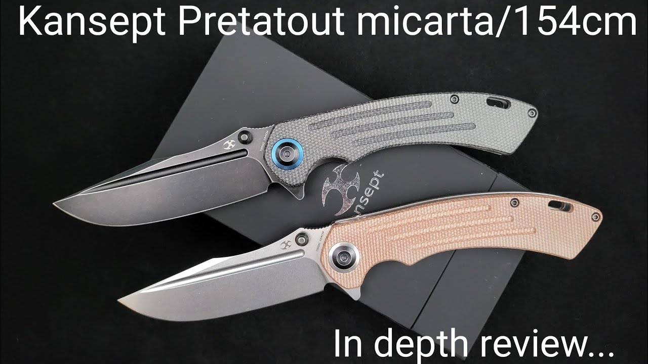Kansept Knives Pretatout micarta/154cm....In depth review.
