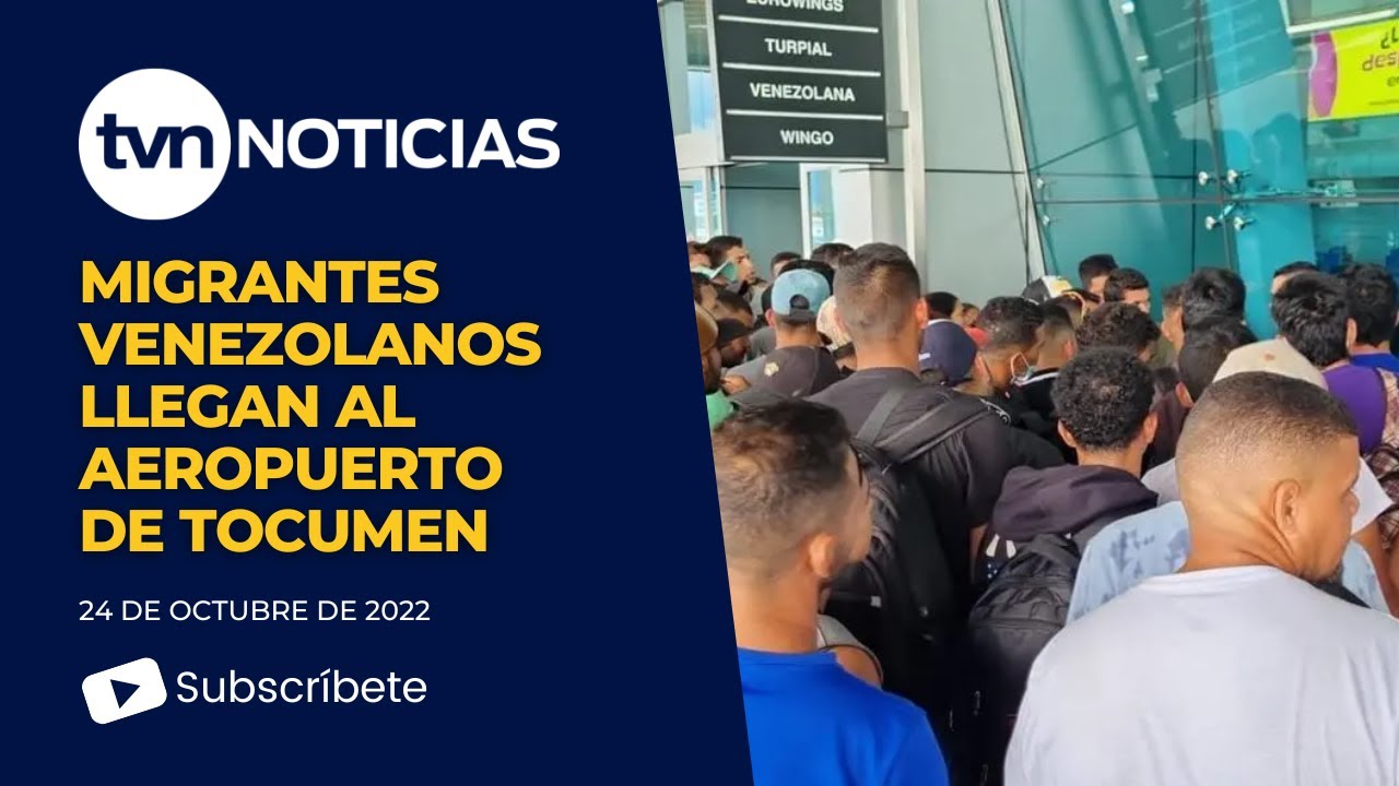 Migrantes venezolanos abarrotan aeropuerto de Tocumen