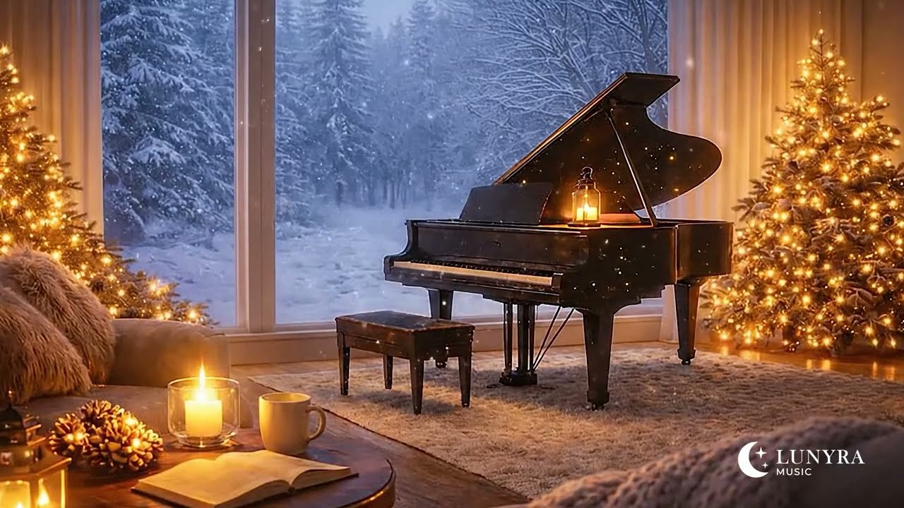 Calm Winter Piano ❄️ Snowy Night Cinematic Music for Focus, Relax & Sleep