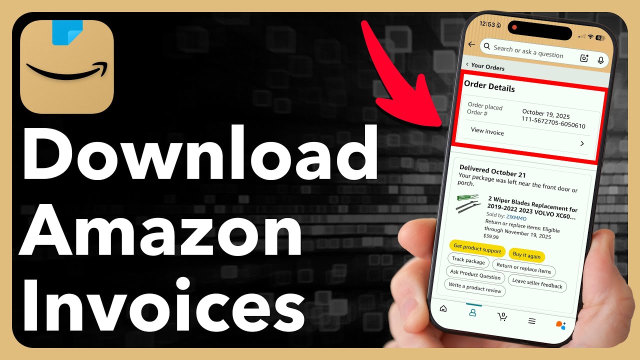 Как загрузить счета с Amazon