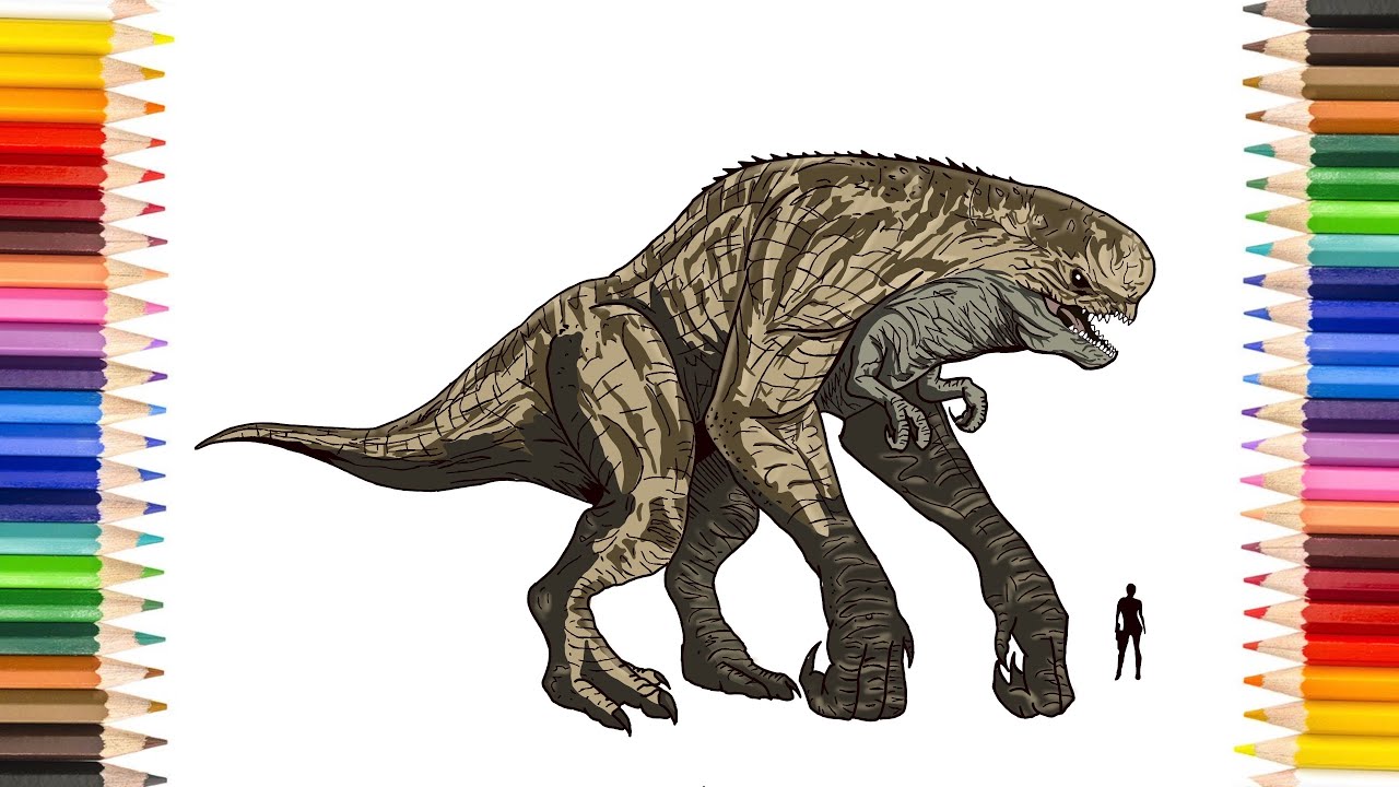 How to draw realistic dinosaur D Rex | jurassic world rebirth dinosaur | for beginners & kids
