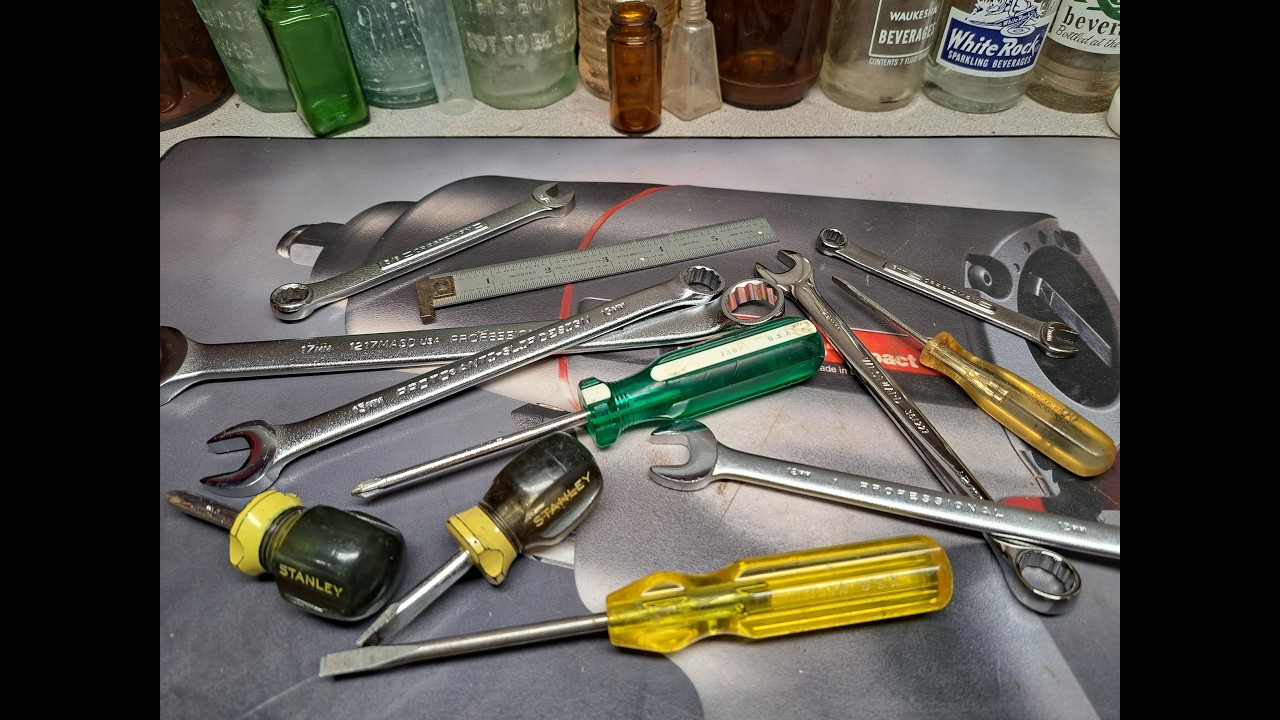 Набор инструментов № 114: Proto Snapon, Stanley Starrett Bell Stems, Craftsman Master Mechanic, W...