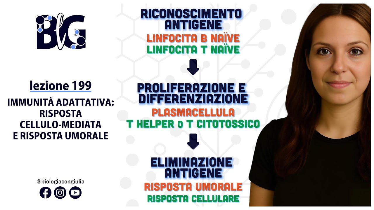 IMMUNITÀ ADATTATIVA: risposta CELLULO-MEDIATA e risposta UMORALE