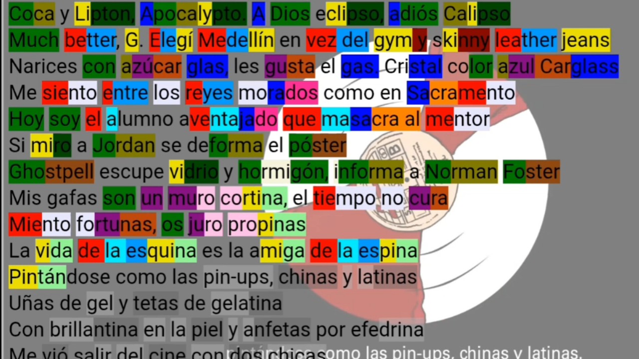 Ghostpell - Cocaine and Lipton. Letra y RIMAS (Métrica - Estructura)