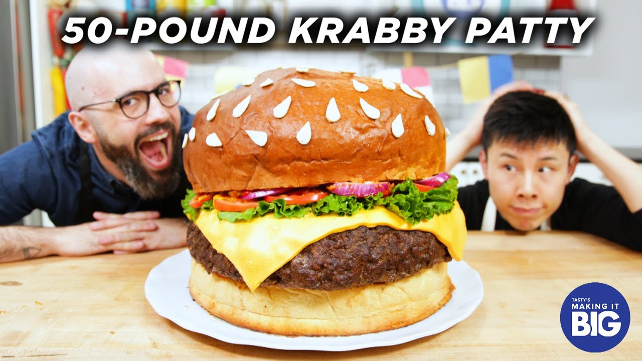 Я сделал гигантский крабсбургер (при участии Babish Culinary Universe) • Вкусно