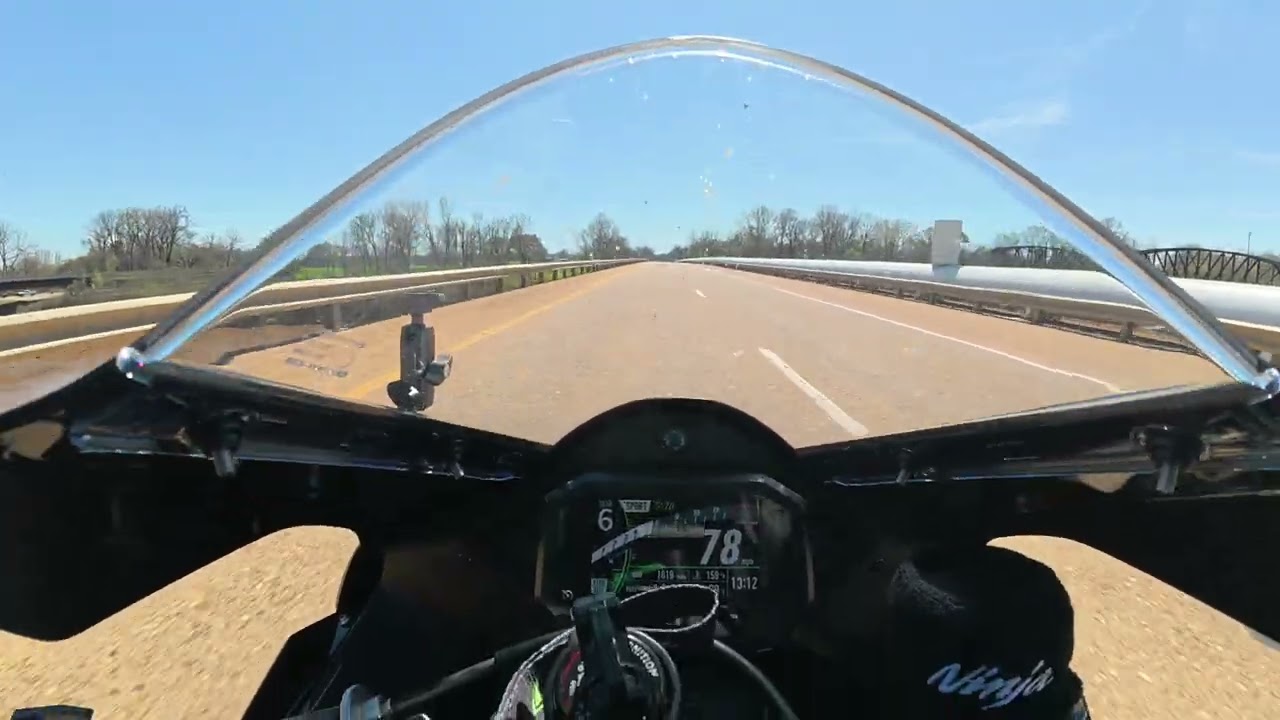 Another trip from Ashdown to Texarkana #kawasaki #zx10r