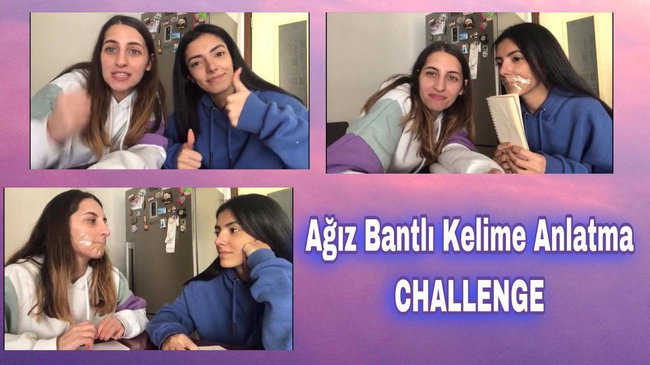 WHAT DİD WE SAY CHALLENGE / AĞZI BANTLI KELİME ANLATMA OYNADIK (CEZALI !!)