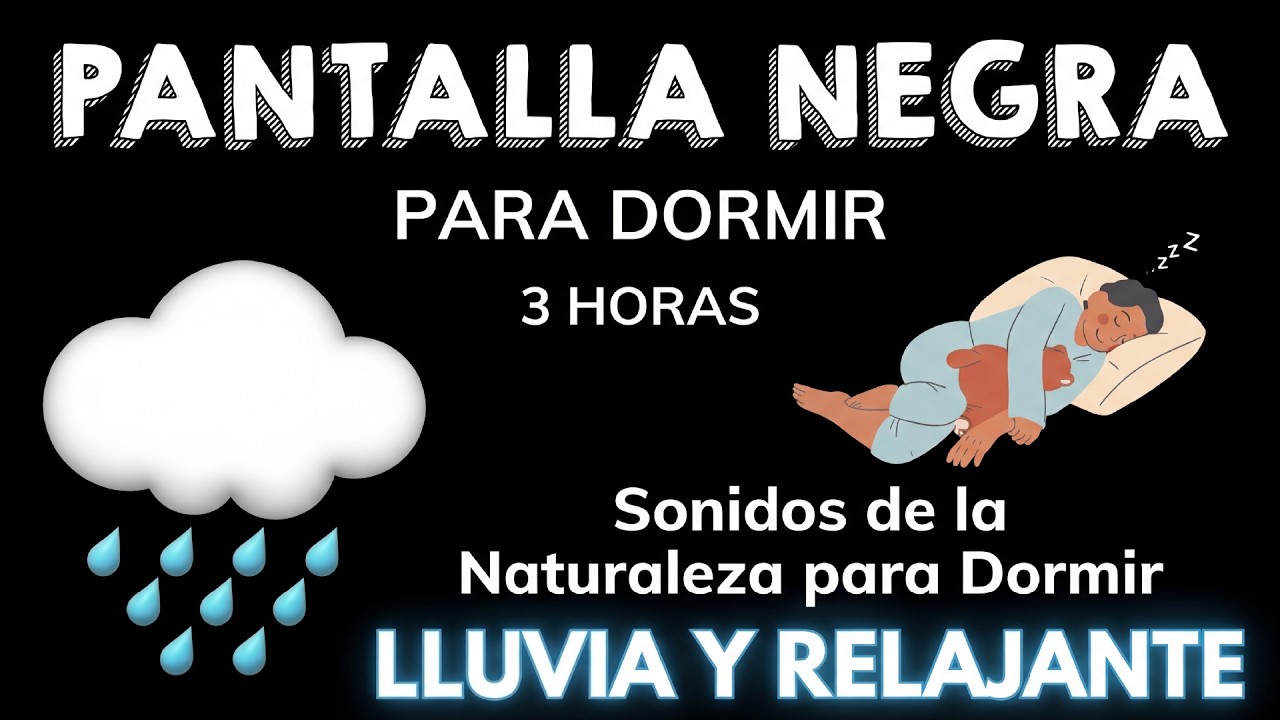 Lluvias Y Truenos en el Bosque Por La Noche ⛈ Sueño Instantáneo En 5 Minutos 💤 PANTALLA NEGRA #2