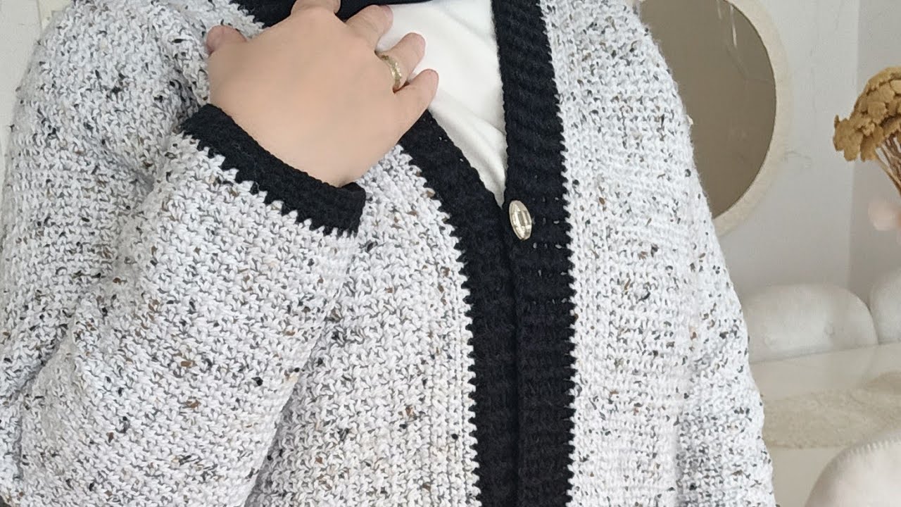Tığ işi harika bir hırka örüyoruz.dikişsiz tek parça örülen hırka🤌#örgü#crochet #knitting #tığişi 