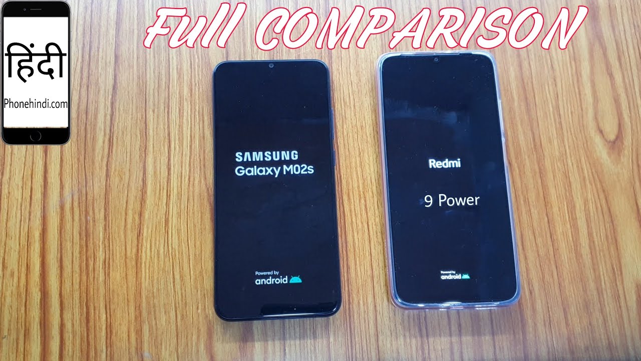 Galaxy M02s vs Redmi 9 Power full Comparison with Display, UI Features