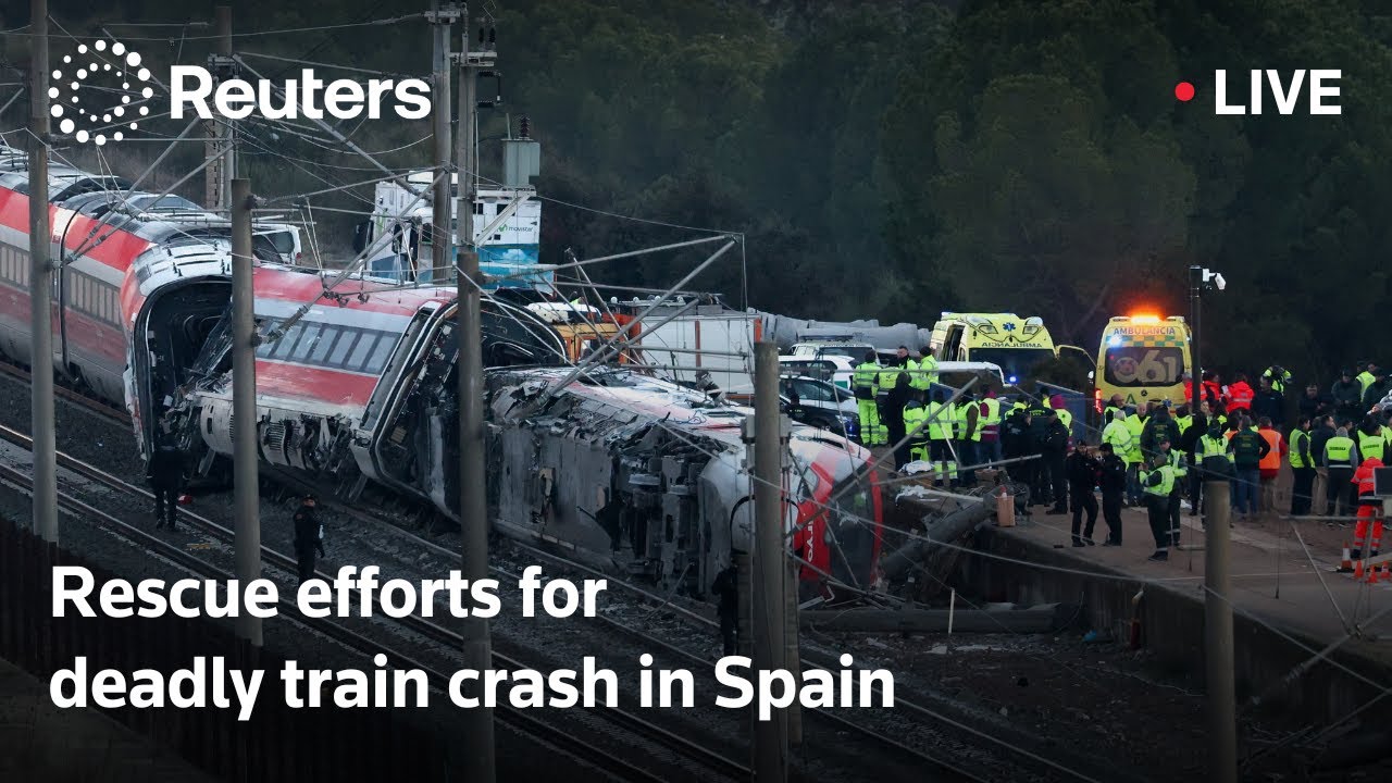 LIVE: Rescue efforts continue after deadly train crash in southern Spain kills 39