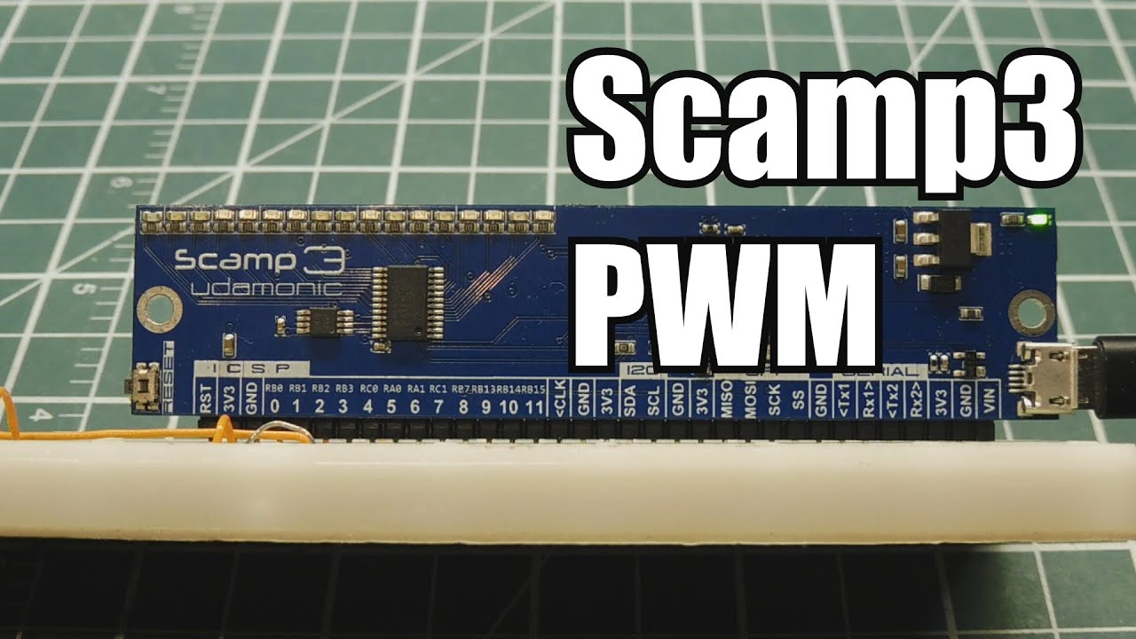 Scamp3 PWM / MOSFET Driver / FlashForth / PIC